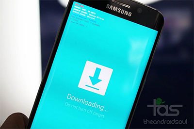 Samsung Galaxy S6 Edge in Download Mode